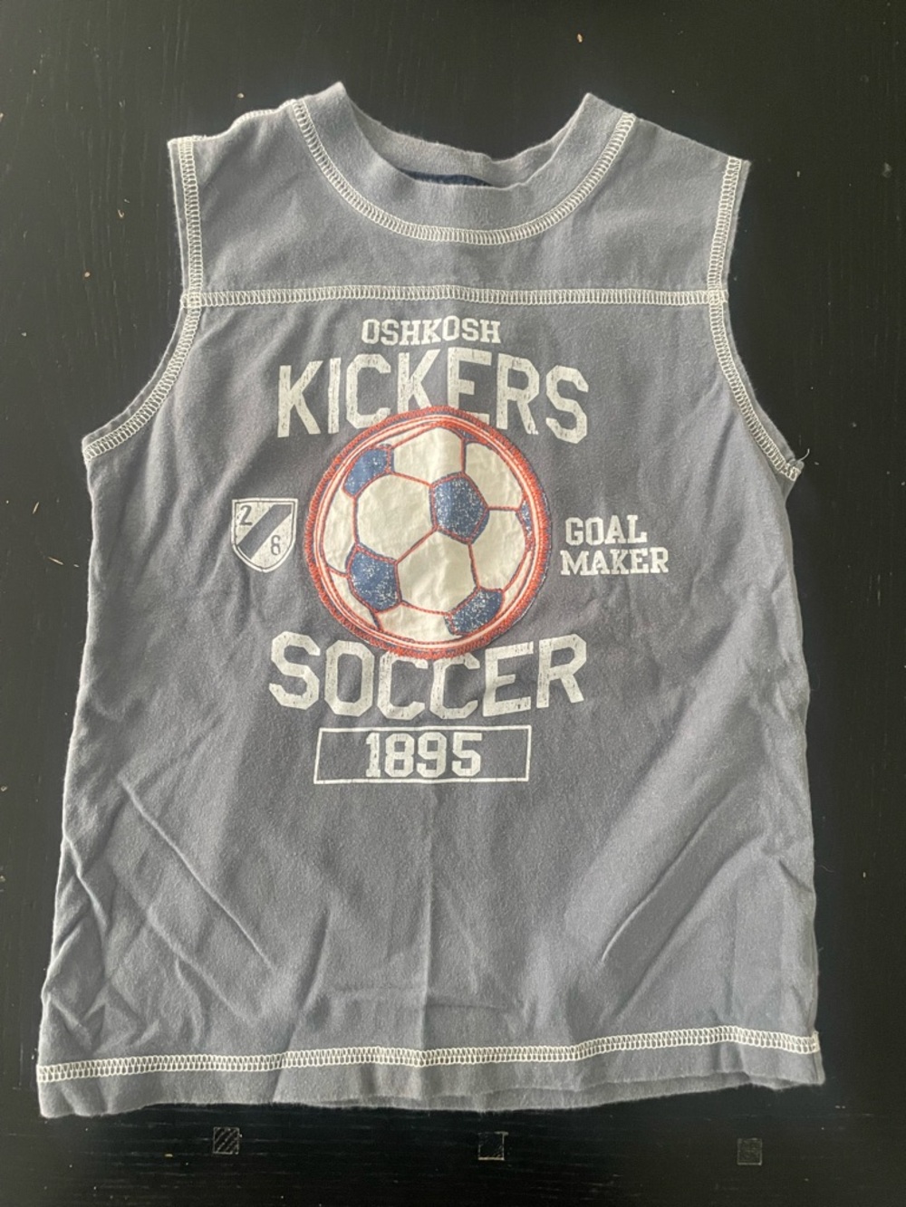 OshKosh B'gosh Blue Soccer Graphic Tank Top